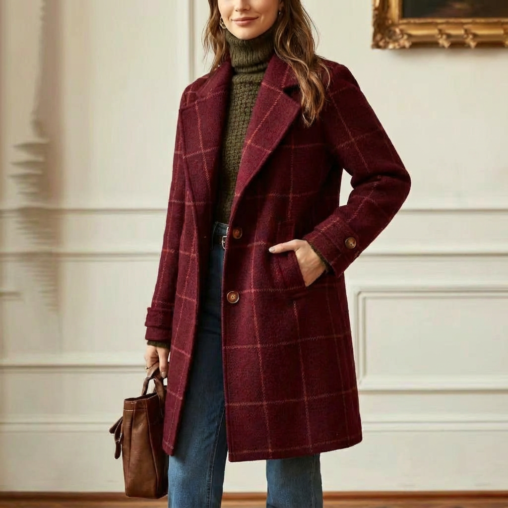 Cambridge Wool Check Coat