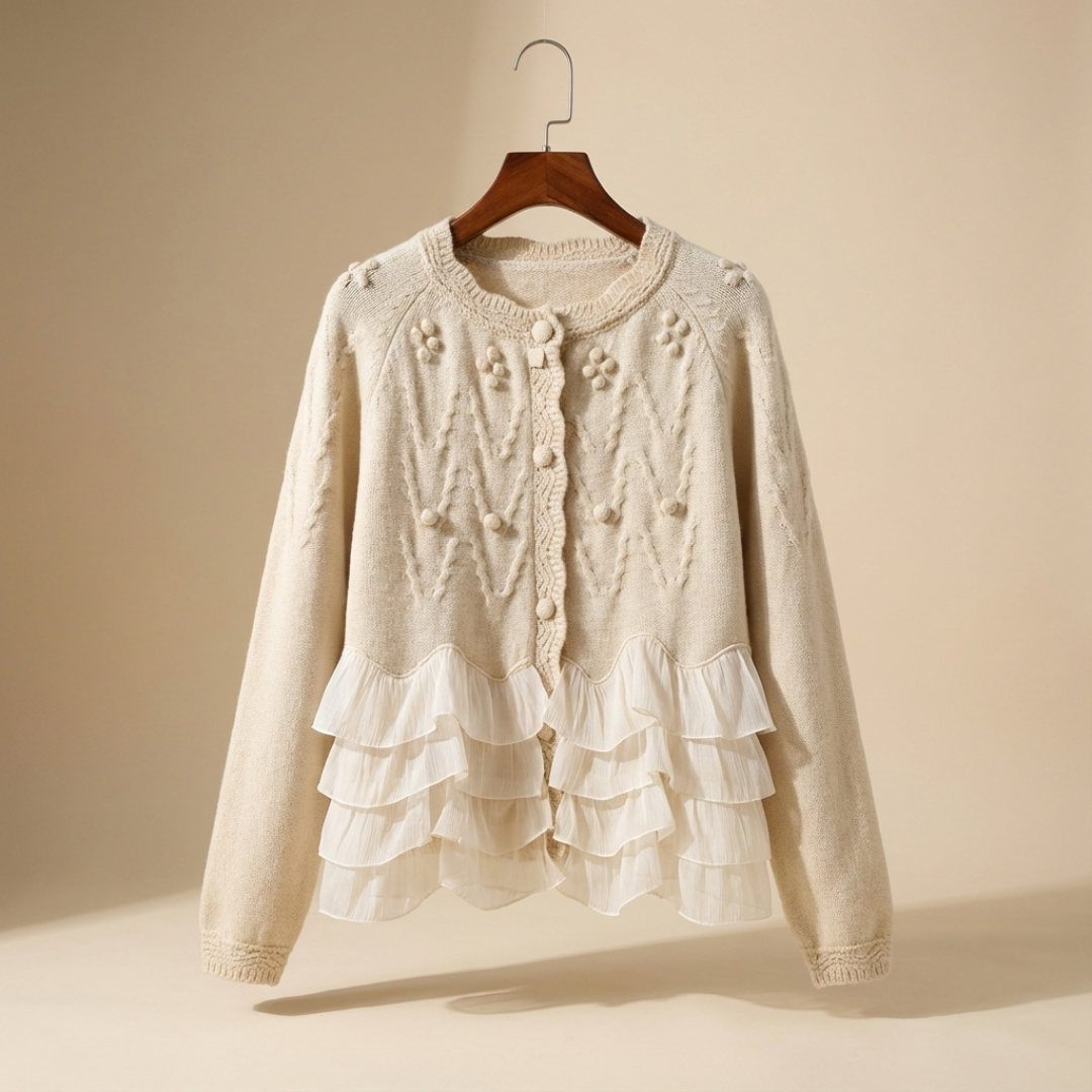 Natalie Ruffle Cardigan™