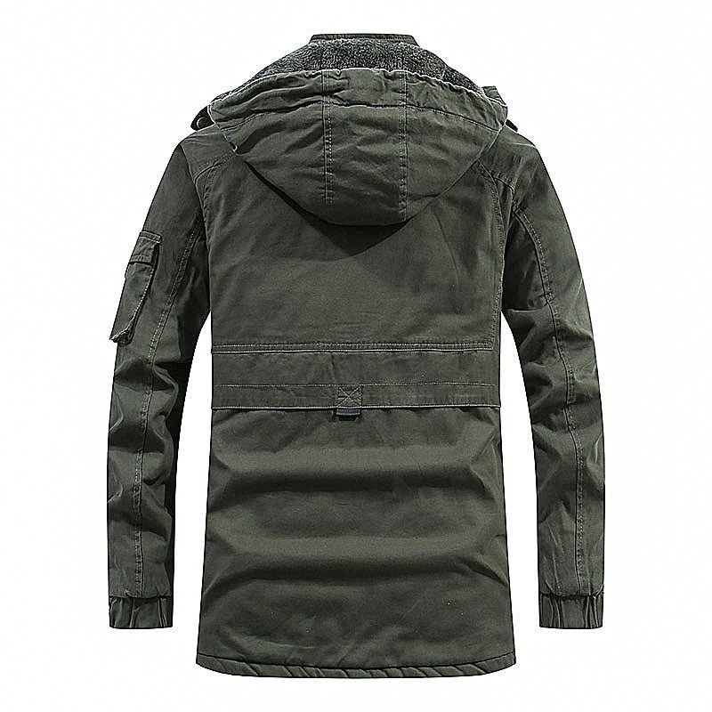 Sherpa-Lined Winter Hooded Jacket
