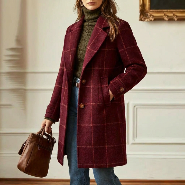 Cambridge Wool Check Coat