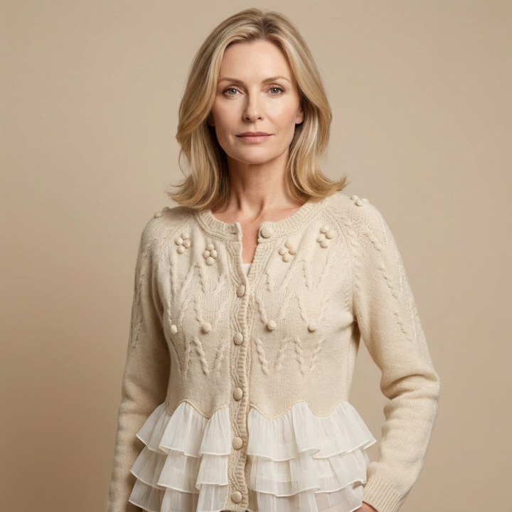 Natalie Ruffle Cardigan™