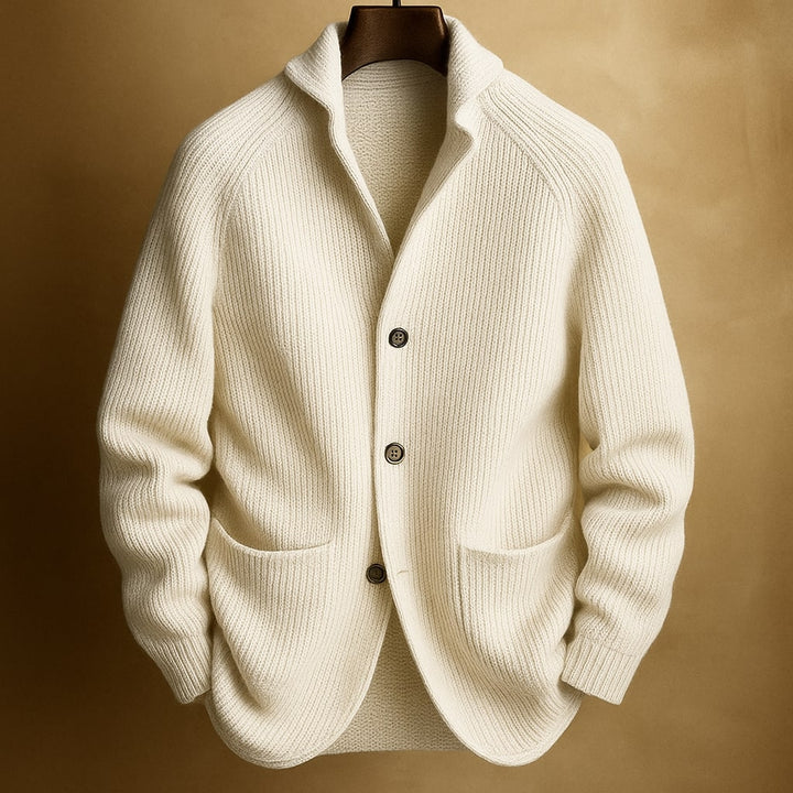SILVORO | CORDUROY WOOL CARDIGAN FOR MEN